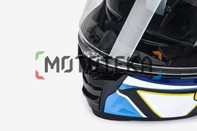 Шлем мото интеграл GTX 910SV №1 (M) BLUE-WHITE