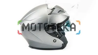 Шлем мото открытый GTX 278 (S) #1 Metal Titanium (2 визора)