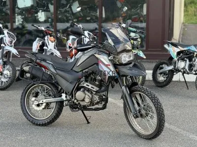 Мотоцикл кроссовый / эндуро Мотомир FIREGUARD 250 TRAVEL тёмно-серый с ПТС (+БАГАЖНИК)