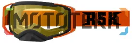 Очки снегоходные RSX Blizzard Winter черный, оранжевый, оранжевый двойное желтое стекло, унив.