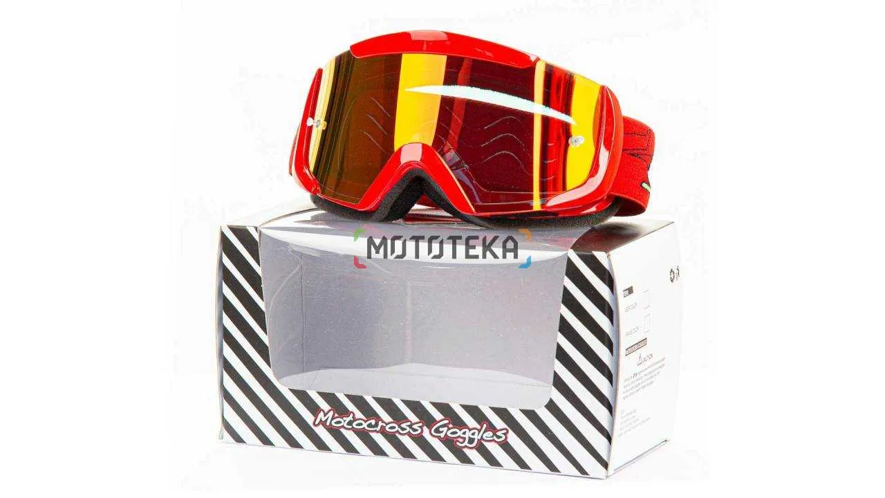 Мотоочки кроссовые GTX 5003 красные