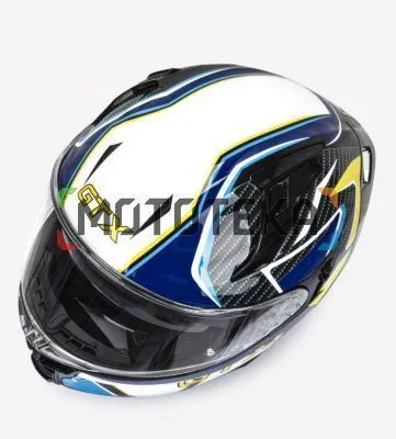 Шлем мото интеграл GTX 910SV №1 (S) BLUE-WHITE