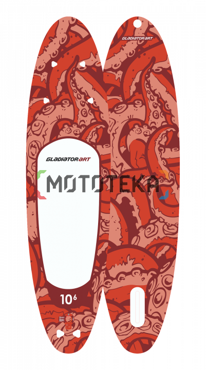 Надувная доска для sup - бординга Gladiator (Гладиатор) OCTOPUS 10.6 (2021)