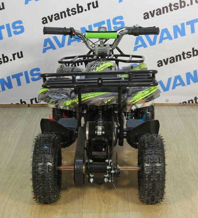 Электроквадроцикл детский Avantis (Авантис) ATV Classic E 800W зелёный ананас (машинокомплект)