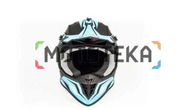 Шлем мото кроссовый GTX 633 (M) #4 BLACK/BLUE