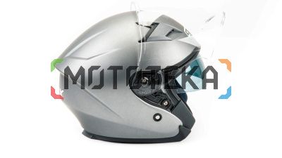 Шлем мото открытый GTX 278 (S) #1 Metal Titanium (2 визора)