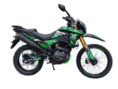Мотоцикл кроссовый / эндуро Мотомир RIGEL 300 RQi чёрный/зелёный с ПТС