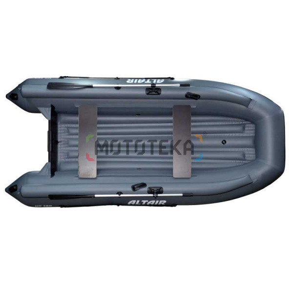 Лодка ПВХ ALTAIR (Альтаир) HD 360 НДНД ФБ с фальшбортом серый в магазине Мототека. Лодка ПВХ ALTAIR (Альтаир) HD 360 НДНД ФБ с фальшбортом серый в магазине Мототека по цене 75 200 ₽