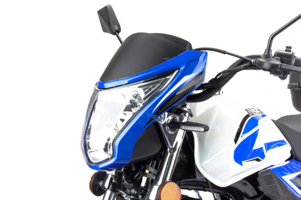 Мопед MotoLand (Мотолэнд) Альфа RS LUX 11 (LM48-B) синий (А) | Мототека Мопед MotoLand (Мотолэнд) Альфа RS LUX 11 (LM48-B) синий (А) | Мототека