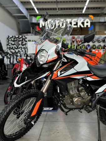 Мотоцикл кроссовый / эндуро Мотомир Adventure 250 белый/чёрный/оранжевый с ПТС - купить с доставкой, по выгодной цене в интернет-магазине Мототека